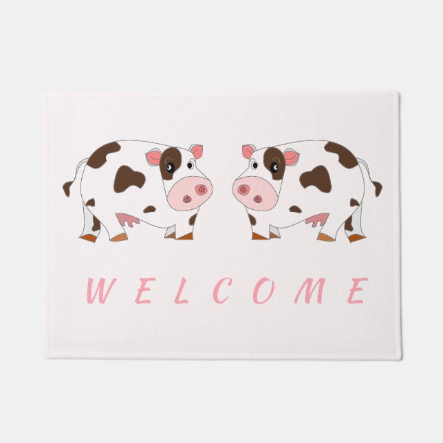 Happy Cows Doormat (Front)