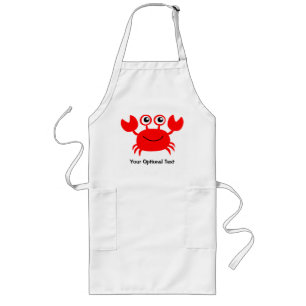 Happy Crab custom aprons