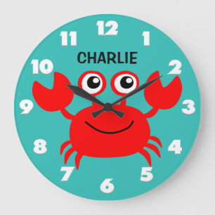 Happy Crab custom wall clock