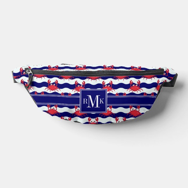 Happy Crabs Pattern Bum Bags (Lay Down)