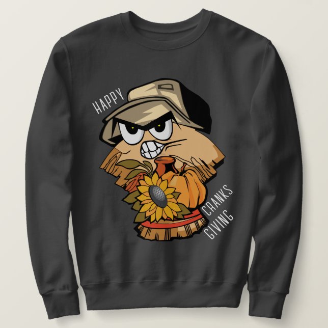 Happy Cranksgiving Holiday Sweater (Design Front)