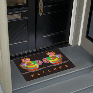 Happy Crazy Clown - Welcome Doormat