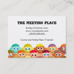 Happy Crowd, The Meeting Place Business Card