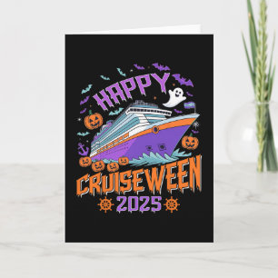 Happy Cruiseween 2025 - Cruise Vacation Halloween Card