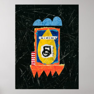 Happy Cry Poster Wall Art - Abstract Art