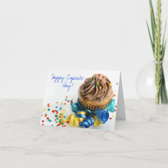 Happy Cupcake Day Birthday Card (Front)