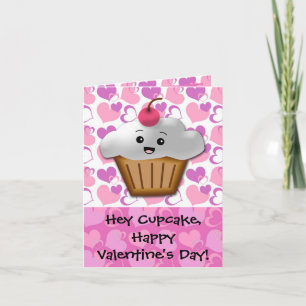 Happy Cupcake Valentine Holiday Card