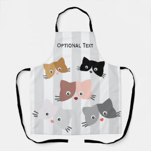 Happy Curious Kittens Apron