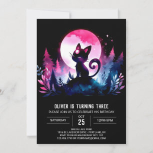 Happy Custom Cat Birthday Invitation