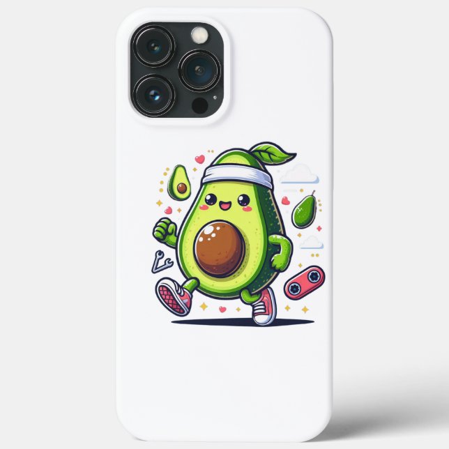 Happy cute avocado Case-Mate iPhone case (Back)