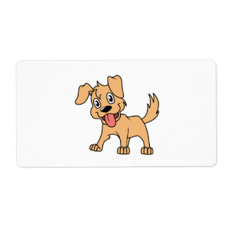 Happy Cute Brown Puppy Dog Tongue Out