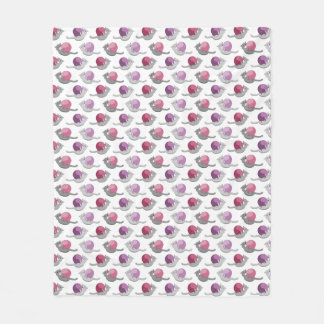 Happy Cute Cats Playing with Balls Pattern Fleece Blanket