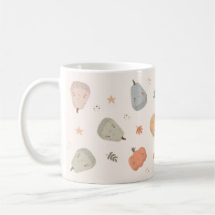 Happy Cute Pumpkin Pattern - Coffee Mug