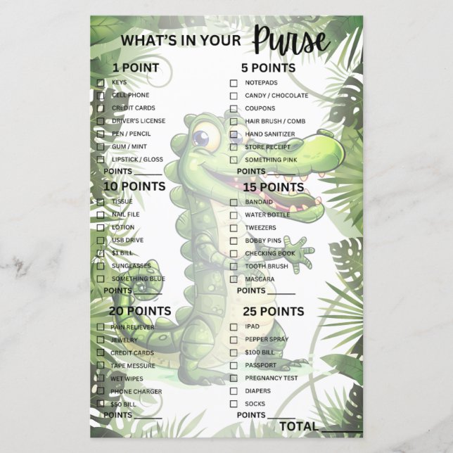 Happy Cute Wild Crocodile Jungle Trees Game (Front)