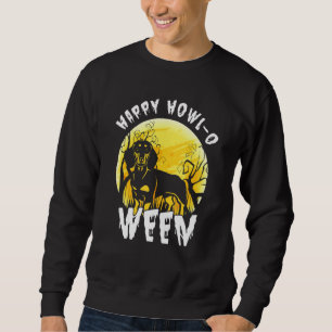 Happy Dachshund Dog Howl-O Ween Halloween Costume Sweatshirt