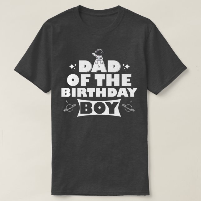 Happy Dad On Kids Birthday  T-Shirt (Design Front)