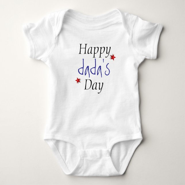 Happy  dada's  Day Baby Bodysuit (Front)