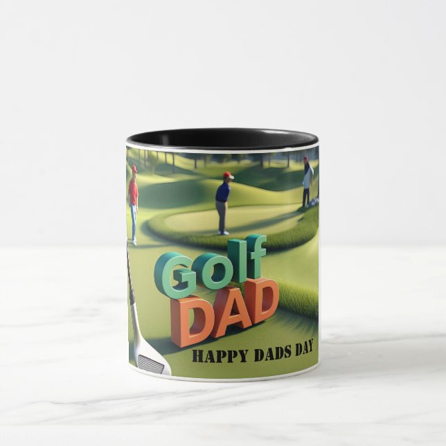 Happy Dads' Day "Golf Dad" Custom Mug (Center)