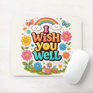 Happy Daisies and Rainbow  Mouse Pad