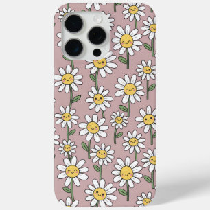 Happy Daisies Pattern - Cute Floral Design iPhone 15 Pro Max Case