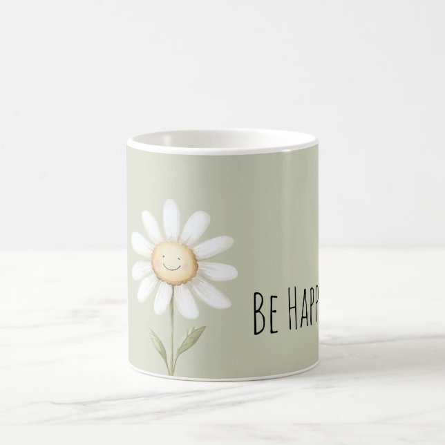 Happy Daisy Flower  Coffee Mug (Center)