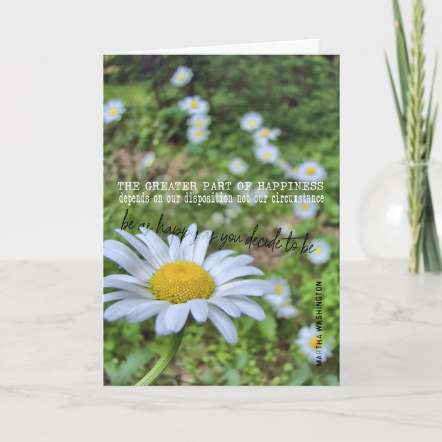HAPPY DAISY Greeting Card (Front)