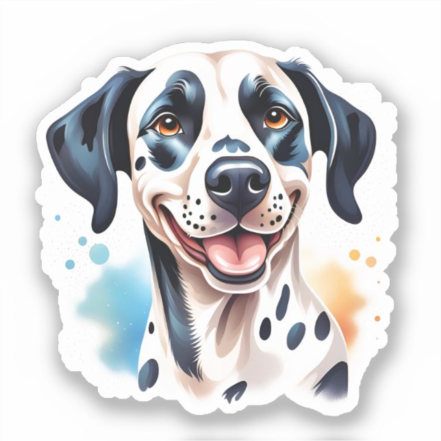 Happy Dalmatian Dog Pet  (Front)