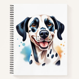 Happy Dalmatian Dog Pet Notebook