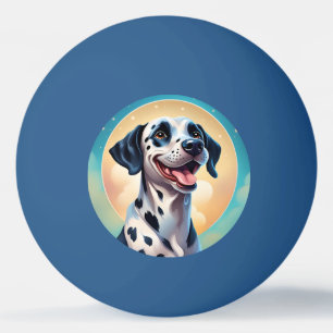 Happy Dalmatian Dog Pet Ping Pong Ball