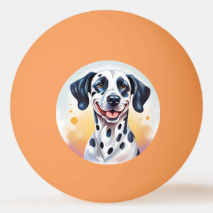Happy Dalmatian Dog Pet Ping Pong Ball