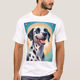 Happy Dalmatian Dog Pet T-Shirt