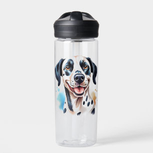 Happy Dalmatian Dog Pet Water Bottle