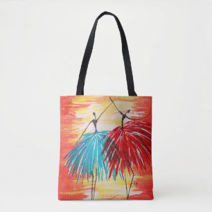 Happy Dance All-Over-Print Shoulder Tote Bag