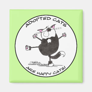 Happy Dance Cat Magnet