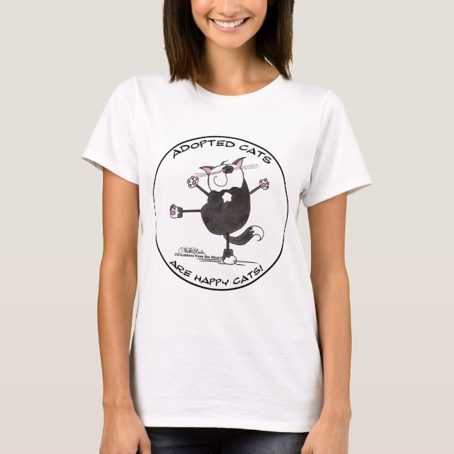Happy Dance Cat T-Shirt (Front)