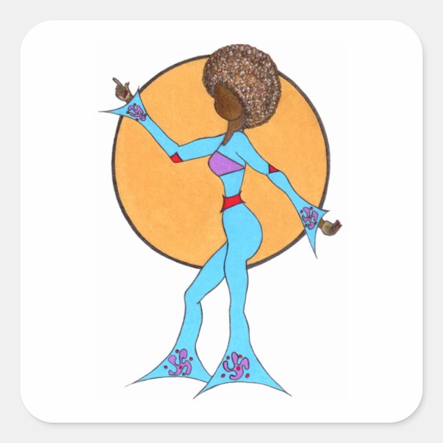 HAPPY DANCE decorate (20 count) Square Sticker (Front)