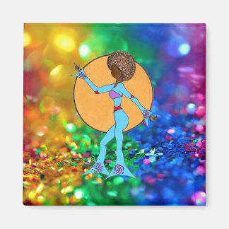 HAPPY DANCE – GLITTER stick on Magnet