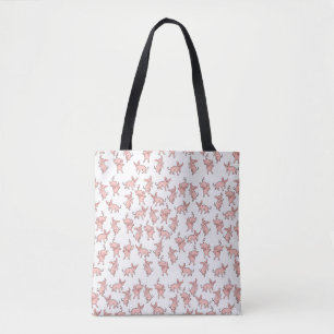 Happy Dance piglets Tote Bag
