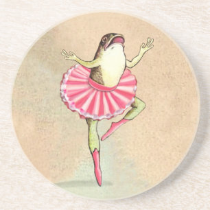 Happy Dancing Ballerina Frog Coaster