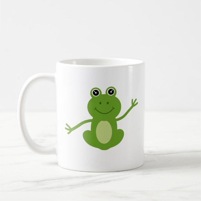 Happy dancing frog coffee mug (Left)