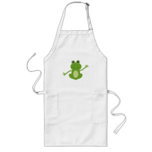 Happy dancing frog long apron