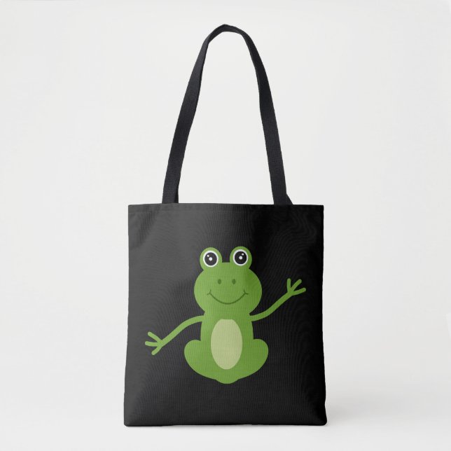 Happy dancing frog tote bag (Front)