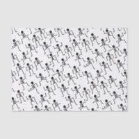 Happy Dancing Skeletons Horror Pattern