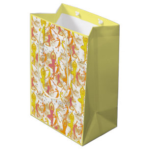 Happy Dancing Yoga Girls Medium Gift Bag