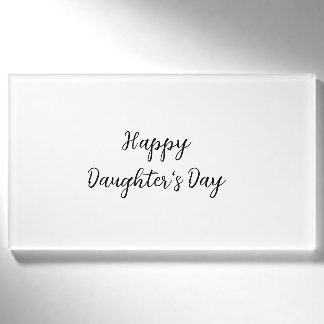 Happy daughters day si.ple minimal add name text t tag