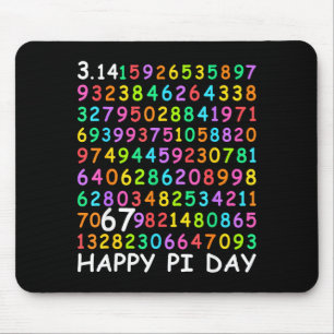 Happy day 3.14 math lover 67 math teachers kids mouse pad
