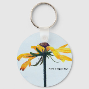 Happy Day Daisy Keychain