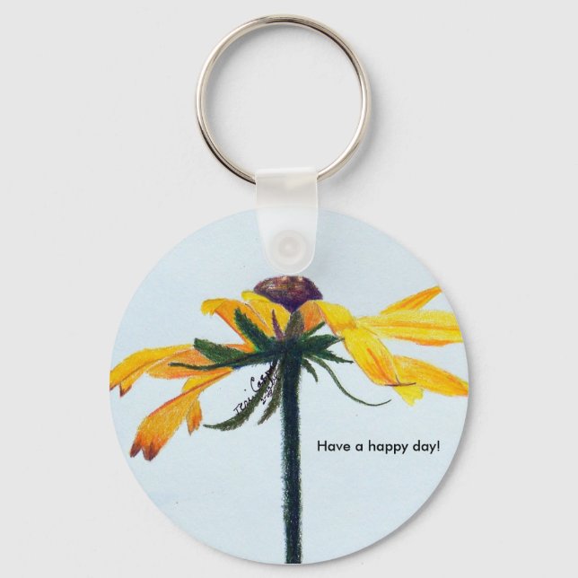 Happy Day Daisy Keychain (Front)