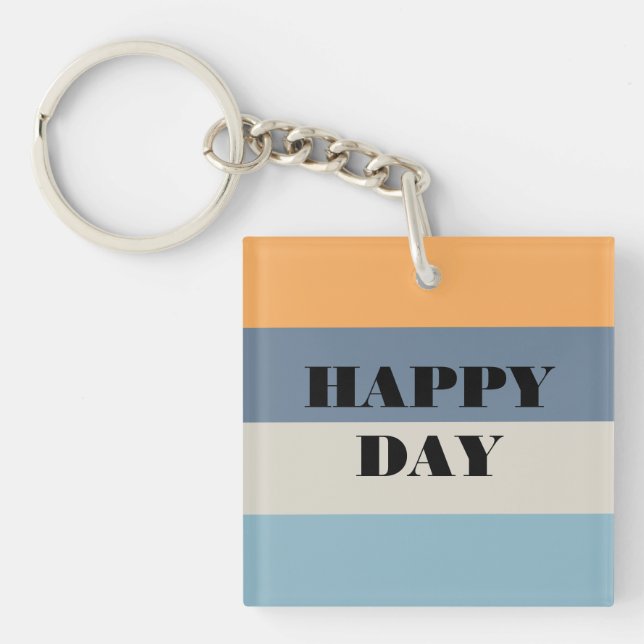 Happy Day Key Ring (Front)