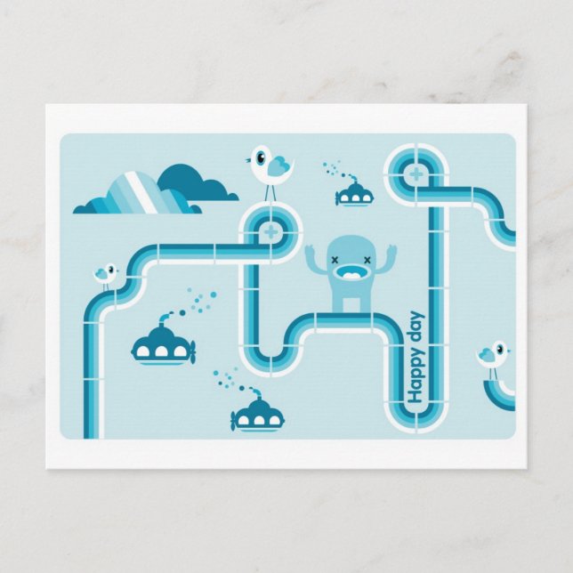 happy day postcard (Front)